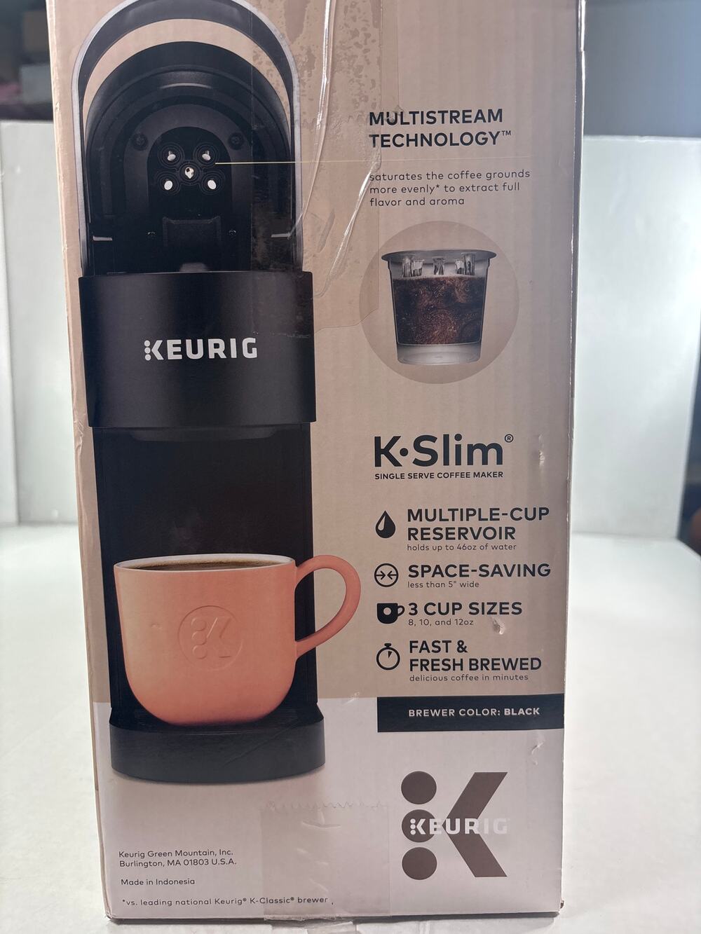 Keurig K-Slim Single Serve Coffee Maker - Black/Silver